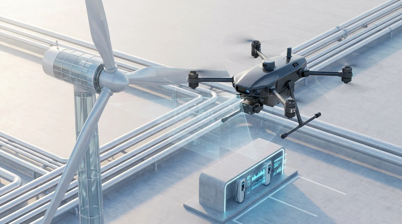 Drones autonomes industriels : inspection, logistique et surveillance