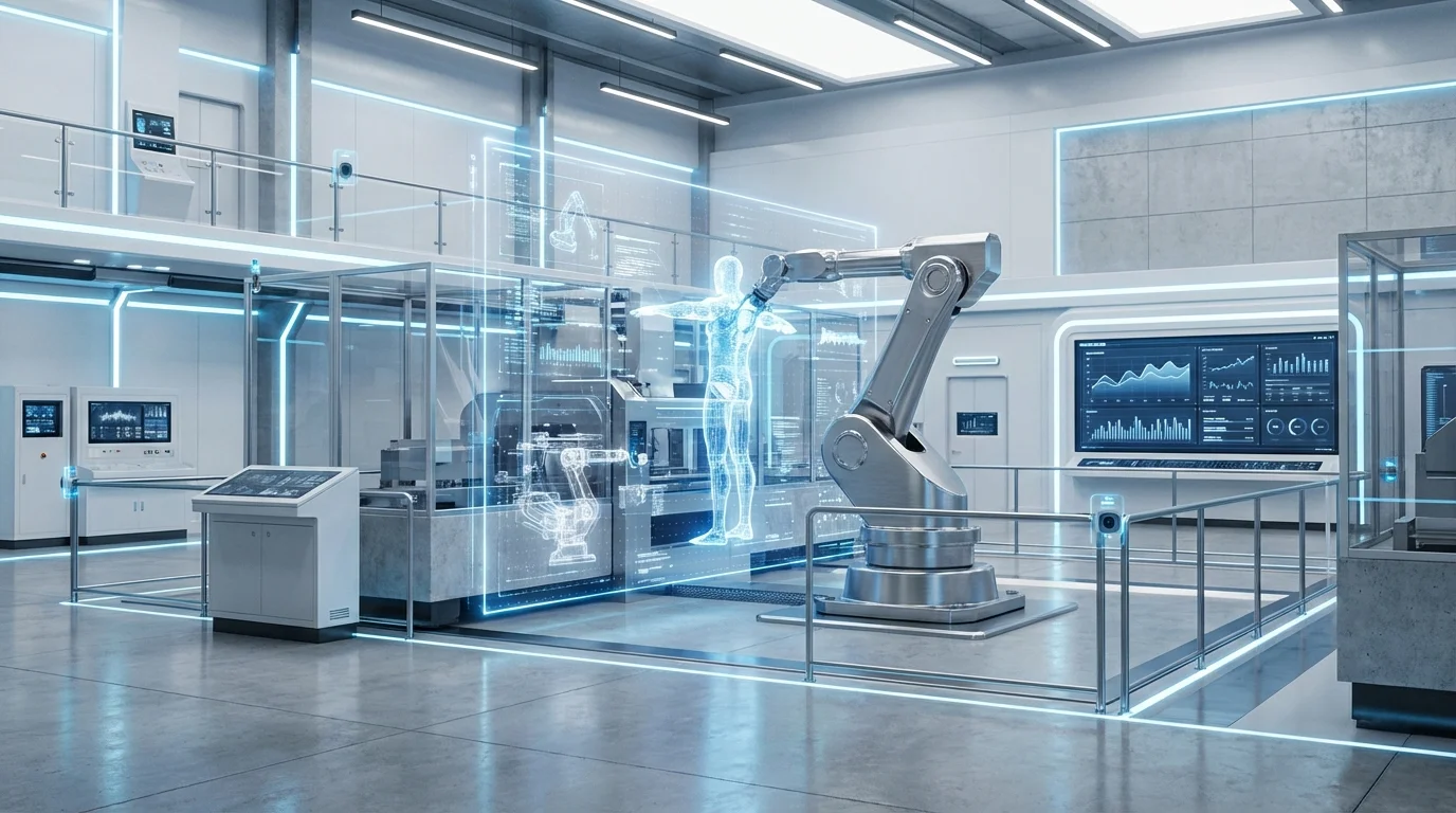 L'intelligence artificielle dans l'industrie manufacturière : jumeaux numériques, maintenance prédictive et contrôle qualité